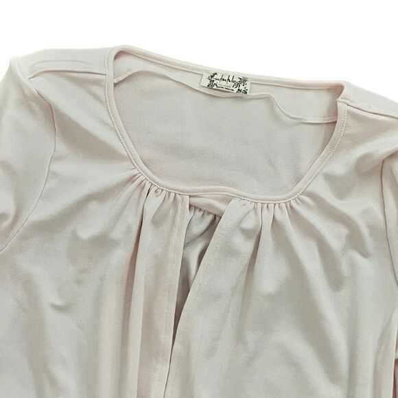 Free People Movement Kaya Bodysuit Size XS Ballet Pink Long Sleeve Keyhole Front - Picture 4 of 10